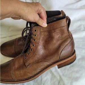 Men's Cole Haan leather lace up Grand O's ankle boots LN Sz 13